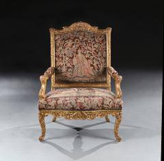 FINE 18TH CENTURY FRENCH REGENCE PERIOD GILTWOOD ARMCHAIR FAUTEUIL - 2936204