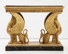 FINE CARVED GILTWOOD SWEDISH NEO CLASSICAL CONSOLE TABLE - 2820486