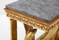 FINE CARVED GILTWOOD SWEDISH NEO CLASSICAL CONSOLE TABLE - 2820501