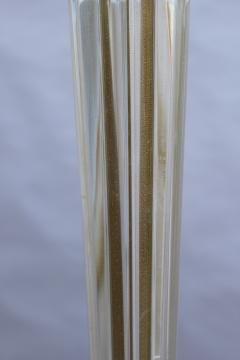 FINE FRENCH ART DECO GLASS AND BRONZE FLOOR LAMP - 992187