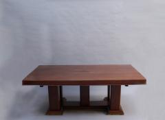 FINE FRENCH ART DECO PALISANDER EXTENDABLE DINING TABLE - 773567