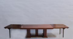 FINE FRENCH ART DECO PALISANDER EXTENDABLE DINING TABLE - 773569
