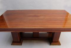 FINE FRENCH ART DECO PALISANDER EXTENDABLE DINING TABLE - 773573