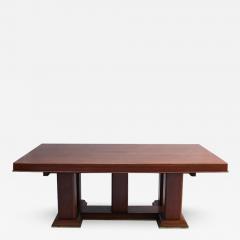 FINE FRENCH ART DECO PALISANDER EXTENDABLE DINING TABLE - 776174