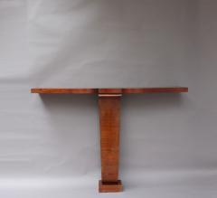 FINE FRENCH ART DECO TULIP WOOD CONSOLE - 839345