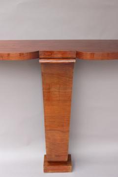 FINE FRENCH ART DECO TULIP WOOD CONSOLE - 839347