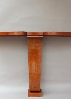 FINE FRENCH ART DECO TULIP WOOD CONSOLE - 839353