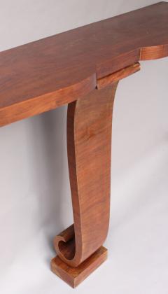 FINE FRENCH ART DECO TULIP WOOD CONSOLE - 839355