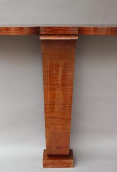 FINE FRENCH ART DECO TULIP WOOD CONSOLE - 839363
