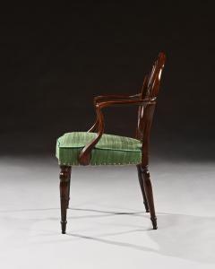 FINE PAIR OF NEO CLASSICAL GEORGE III ARMCHAIRS AFTER ROBERT ADAM - 2163459