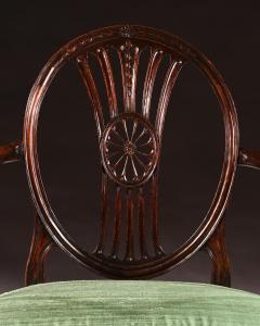 FINE PAIR OF NEO CLASSICAL GEORGE III ARMCHAIRS AFTER ROBERT ADAM - 2163463