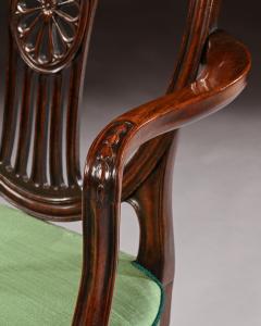 FINE PAIR OF NEO CLASSICAL GEORGE III ARMCHAIRS AFTER ROBERT ADAM - 2163464