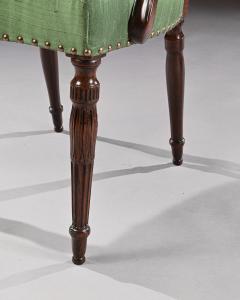FINE PAIR OF NEO CLASSICAL GEORGE III ARMCHAIRS AFTER ROBERT ADAM - 2163467
