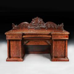 FINE QUALITY MAHOGANY WILLIAM IV BREAKFRONT FRONT SIDEBOARD - 1756545