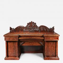 FINE QUALITY MAHOGANY WILLIAM IV BREAKFRONT FRONT SIDEBOARD - 1757209