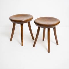 FINNISH MID CENTURY STAINED PINE STOOLS - 1113143