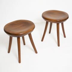 FINNISH MID CENTURY STAINED PINE STOOLS - 1113147