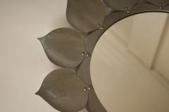 FLOWER SHAPED PEWTER MIRROR - 4433274