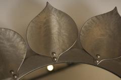 FLOWER SHAPED PEWTER MIRROR - 4433275