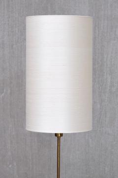 FMK Belysning Swedish Modern Floor Lamp in Brass Cream Silk FMK Belysning Sweden 1950s - 4510319