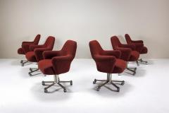 FORMANOVA Milano Set of Six Moscatelli Dolly Swivel Dining Chairs for Formanova Italy 1970s - 4044229