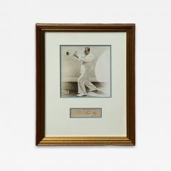 FRAMED LOUIS ARMSTRONG PHOTOGRAPH WITH AUTHENTIC AUTOGRAPH - 4698269