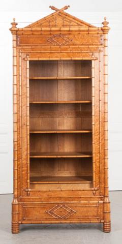 FRENCH 19TH CENTURY FAUX BAMBOO BIBLIOTH QUE - 744745