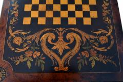 FRENCH 19TH CENTURY LOUIS PHILLIPHE INLAID GAME SIDE TABLE  - 1239851