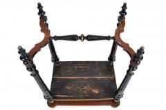 FRENCH 19TH CENTURY LOUIS PHILLIPHE INLAID GAME SIDE TABLE  - 1239853