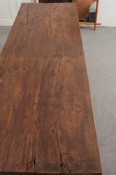 FRENCH 19TH CENTURY REFECTORY STYLE OAK FARMHOUSE TABLE - 955881