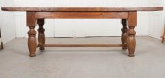 FRENCH 19TH CENTURY REFECTORY STYLE OAK FARMHOUSE TABLE - 955883