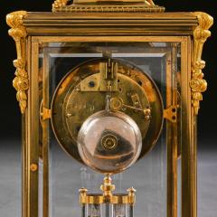 FRENCH 8 DAY STRIKING FOUR GLASS ORMOLU CLOCK BY SAMUEL MARTI PARIS - 1840560