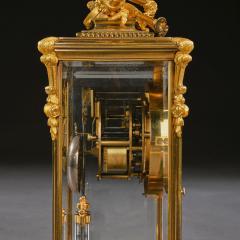 FRENCH 8 DAY STRIKING FOUR GLASS ORMOLU CLOCK BY SAMUEL MARTI PARIS - 1840570