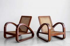 FRENCH ART DECO CANED CHAIRS - 1207737