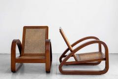 FRENCH ART DECO CANED CHAIRS - 1207739