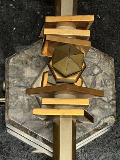 FRENCH ART DECO MODERNIST COPPER AND NICKEL BRONZE LAMPS - 3370369