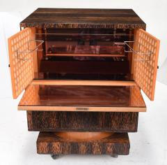 FRENCH ART DECO PALMWOOD BAR CABINET - 2458006