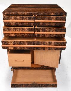 FRENCH ART DECO PALMWOOD BAR CABINET - 2458011