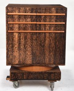 FRENCH ART DECO PALMWOOD BAR CABINET - 2458013