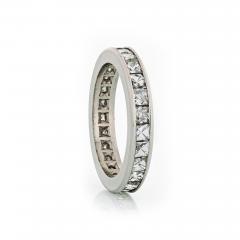 FRENCH CUT PLATINUM 3 00CTTW CHANNEL SET DIAMOND ETERNITY BAND - 1745339