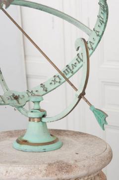 FRENCH EARLY 20TH CENTURY ARMILLARY SPHERE ON COLUMN PEDESTAL - 813248