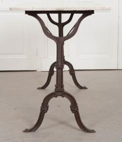 FRENCH EARLY 20TH CENTURY LONG MARBLE TOP BISTRO TABLE - 744794