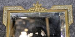 FRENCH EMPIRE BRONZE ENAMEL AND GLASS DRESSING MIRROR - 4279416