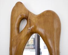 FRENCH HAND CARVED LARGE ORGANIC FORM WALL MIRROR - 4392957