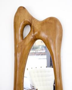 FRENCH HAND CARVED LARGE ORGANIC FORM WALL MIRROR - 4392960