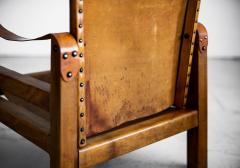 FRENCH LEATHER SAFARI CHAIRS - 1423637