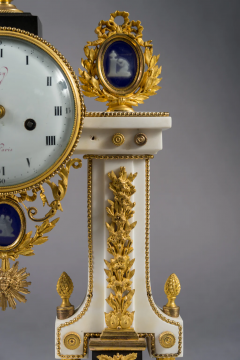 FRENCH LOUIS XVI STYLE ORMOLU BRONZE AND MARBLE MANTEL CLOCK LATE 18TH CENTURY - 3566296