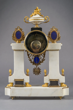 FRENCH LOUIS XVI STYLE ORMOLU BRONZE AND MARBLE MANTEL CLOCK LATE 18TH CENTURY - 3566488