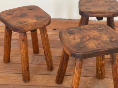FRENCH MASSIVE WOOD STOOLS - 2793083