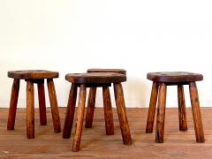 FRENCH MASSIVE WOOD STOOLS - 2793122
